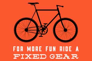Ride a fixed gear - Poster