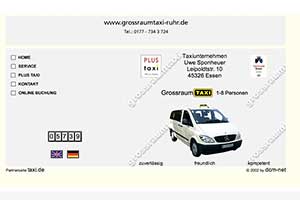Taxi Sponheuer - Webseite